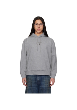 MM6 Maison Margiela Gray Logo Hoodie