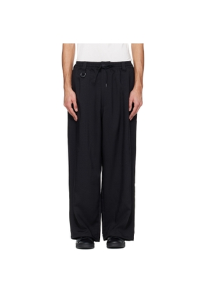 Y-3 Black Sport Uniform Pinstripe Track Pants