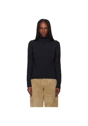 OUR LEGACY Gray Cage Rollneck Turtleneck
