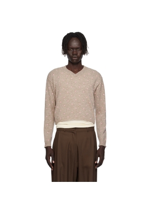 Ashley Williams Beige Molly Knit Sweater