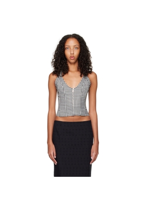 Miaou SSENSE Work Capsule – Black & White Valda Corset