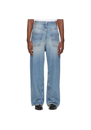 VETEMENTS Blue Back-To-Front Jeans