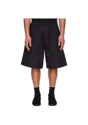 Y-3 Black Wide Leg Shorts