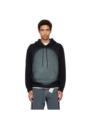 MM6 Maison Margiela Black Spray Print Hoodie