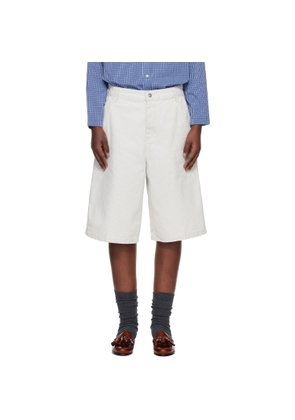 Carhartt Work In Progress Off-White Mercer Stripe Denim Shorts