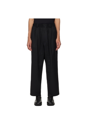 Y-3 Black Refined Wool Track Pants