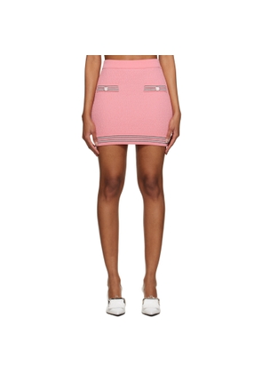 Pushbutton Pink Button Miniskirt