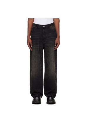 VETEMENTS Black Spiral Jeans