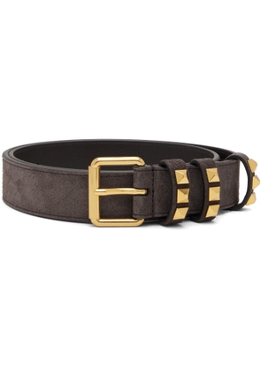 Valentino Garavani Brown Suede Flaneuse Belt