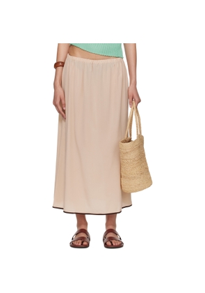 Baserange SSENSE Exclusive Pink Silk Maxi Skirt