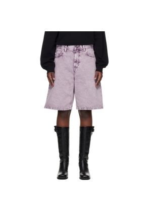 Carhartt Work In Progress Purple Brandon Denim Shorts
