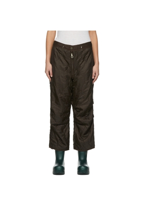 NotSoNormal Brown Polyester Trousers