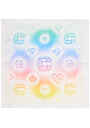 Casablanca Multicolor Medium Silk Scarf