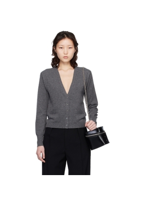 Maison Margiela Gray Virgin Wool Cardigan