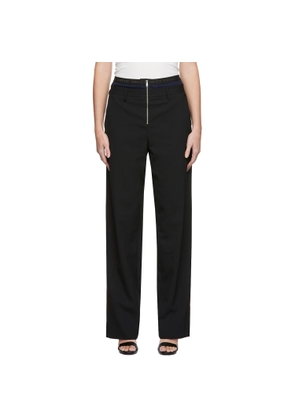 Dion Lee SSENSE EXCLUSIVE Black Layered Trousers