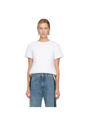 MM6 Maison Margiela White Padded T-shirt