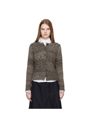 Maison Margiela Brown Knit Cardigan
