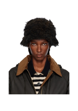 OUR LEGACY Brown Logo Hardware Bucket Hat