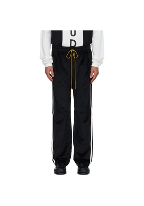 Rhude Black Mancino Velour Track Pants