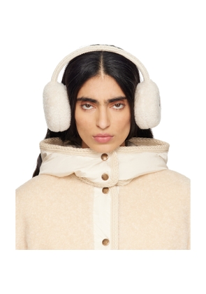 Moncler Off-White Teddy Ear Muffs