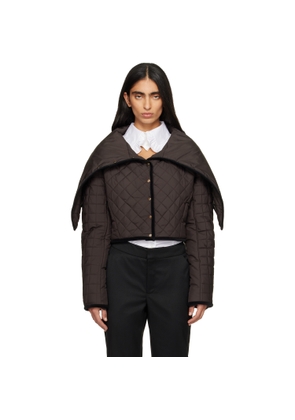 FIDAN NOVRUZOVA Brown Chad Quilted Puffer Jacket