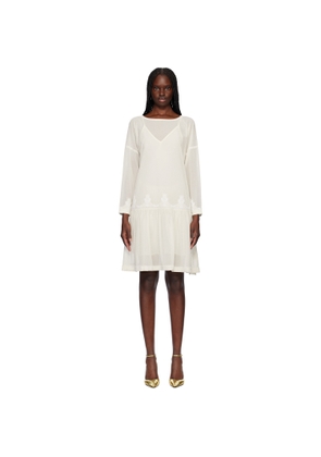 Bode Off-White Salt Marsh Midi Dress