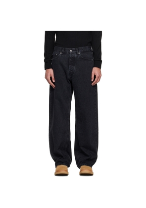 HOPE Black Wide-Leg Skid Jeans