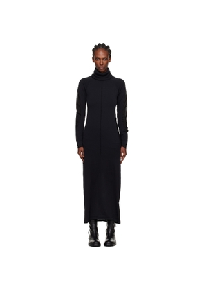 Y-3 Black 'Y-3 Hooded Knit' Maxi Dress