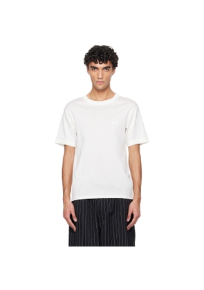 Y-3 White Slim Short Sleeve T-shirt