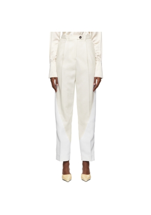 Peter Do White Wool Trousers