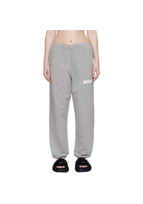 MM6 Maison Margiela Gray Unbrushed Cotton Sweatpants