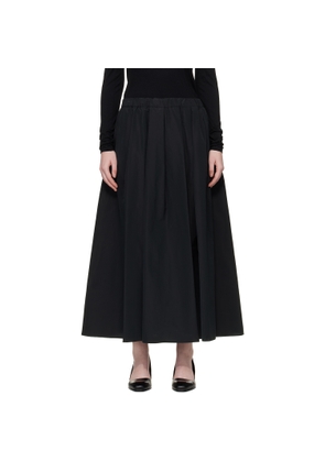 Weekend Max Mara Black Curvato Maxi Skirt