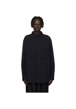 Y-3 Black Rayon Twill Shirt