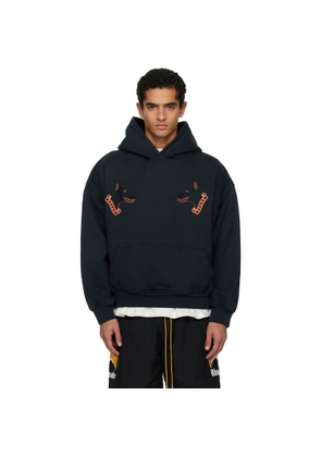 Rhude Black London Hound Hoodie