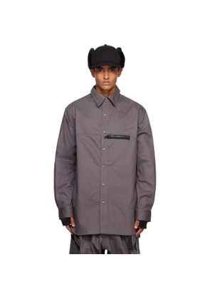 Y-3 Gray Twill Shirt