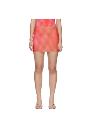 Sinead Gorey SSENSE Exclusive Red Digital Print Curve Enhancing Skirt