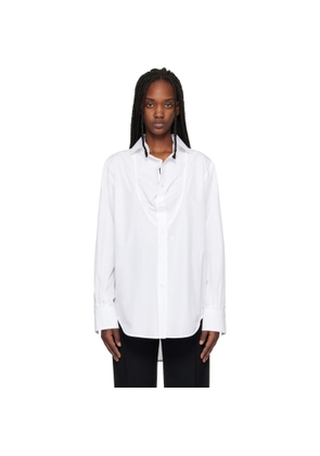 Maison Margiela White Bib Shirt