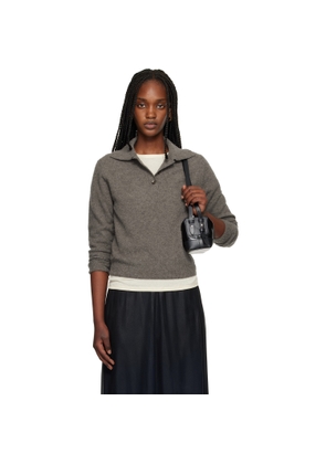 Maison Margiela Taupe Brushed Wool Polo