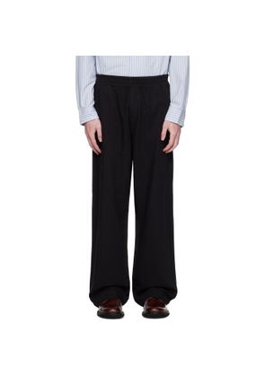 HOPE Black Elasticated Wide Leg Trousers
