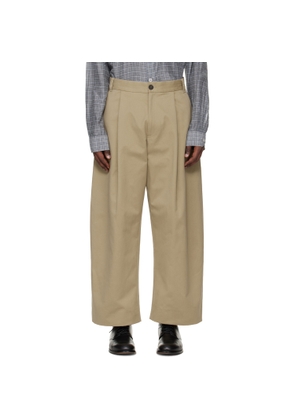Studio Nicholson Tan Sorte Trousers