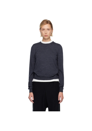 Maison Margiela Blue Wool Sweater