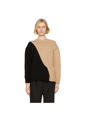 Partow Black & Beige Mia Sweater