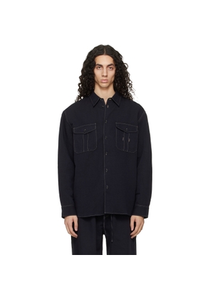 Studio Nicholson Black Louro Shirt