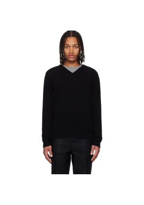 OUR LEGACY Black Parallel V-Neck Sweater