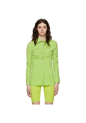 MSGM Green Nylon Shirt