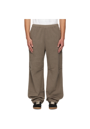 MM6 Maison Margiela Taupe Sherpa Fleece Sweatpants