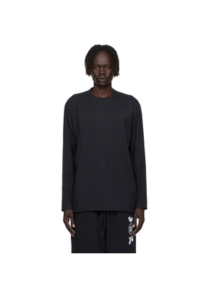 Y-3 Black Graphic Long Sleeve T-shirt