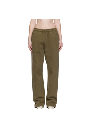 Entire Studios Green Straight-Leg Sweatpants