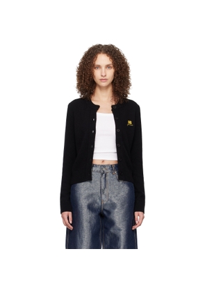 GANNI Black Wool Mix Cardigan