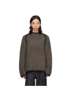 OUR LEGACY Gray Rider Roundneck Sweater